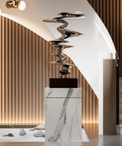 Tượng Trừu Tượng Lượn Sóng Nghệ Thuật