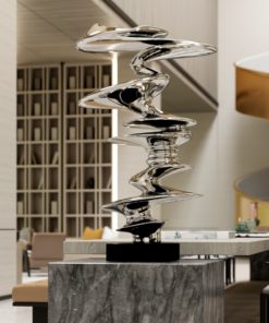 Tượng Trừu Tượng Lượn Sóng Nghệ Thuật