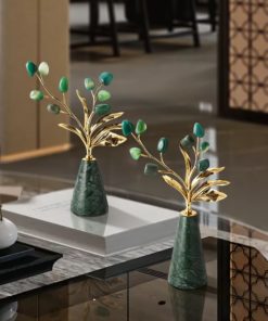 Bình Hoa Đá Cẩm Thạch Kim Phú Quý