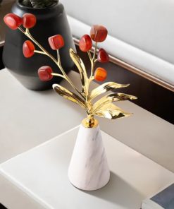 Bình Hoa Đá Cẩm Thạch Kim Phú Quý