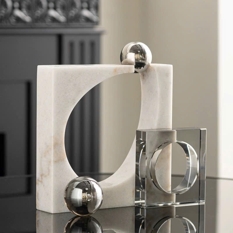 Mô Hình Trang Trí Hình Học Đá Và Pha Lê