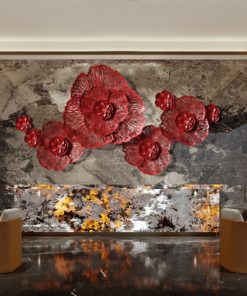 Phù điêu 3D Hoa Nở Rực Rỡ