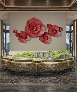 Phù điêu 3D Hoa Nở Rực Rỡ