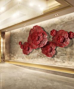 Phù điêu 3D Hoa Nở Rực Rỡ