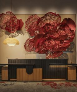 Phù điêu 3D Hoa Nở Rực Rỡ