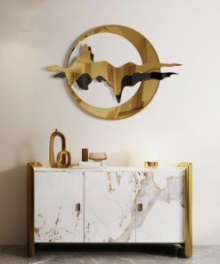 Phù Điêu 3D Trăng Núi Vàng Son