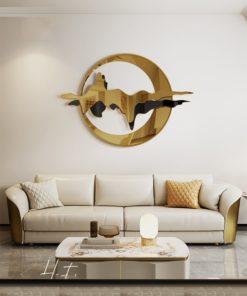 Phù Điêu 3D Trăng Núi Vàng Son