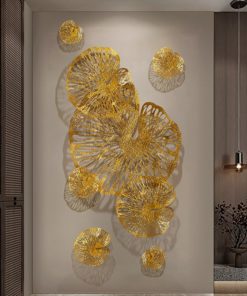 Phù Điêu Lá Sen Vàng Nghệ Thuật