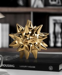 Qủa Cầu Gai Mạ Vàng Phong Cách Hiện Đại