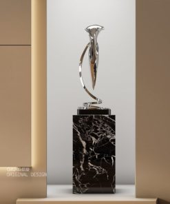 Tượng Điêu Khắc Kim Loại Trừu Tượng