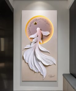 Tranh Cá Bơi Ngược Dòng 3D LED