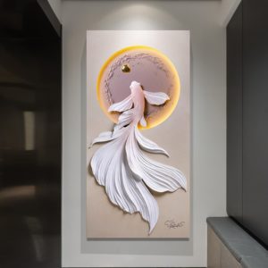 Tranh Cá Bơi Ngược Dòng 3D LED - Shop Decor Hà Nội