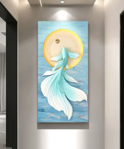 Tranh Cá Bơi Ngược Dòng 3D LED