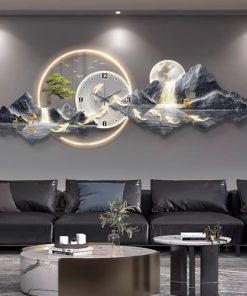 Đồng Hồ Treo Tường Sơn Thủy Hữu Tình