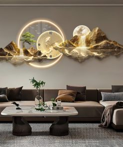 Đồng Hồ Treo Tường Sơn Thủy Hữu Tình