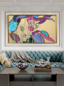 Tranh Khảm Trai Hình Cây Và Hoa - Shop Decor Hà Nội