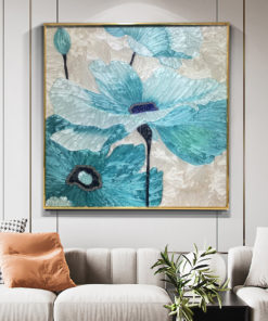 Tranh Hoa Sen Khảm Trai Nhân Tạo