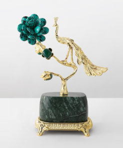 Tượng Chim Công Nghệ Thuật Hoa Mẫu Đơn