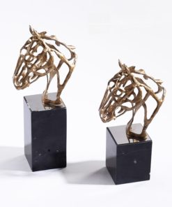 Tượng Đầu Ngựa Khung Kim Loại Nghệ Thuật