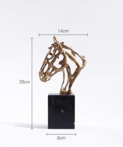 Tượng Đầu Ngựa Khung Kim Loại Nghệ Thuật