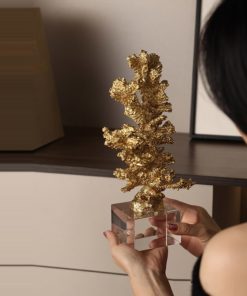 Tượng Decor San Hô Vàng Sang Trọng