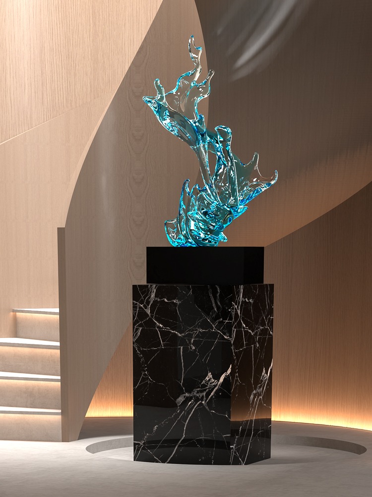 Tượng Điêu Khắc Ngọn Sóng Thiên Thanh