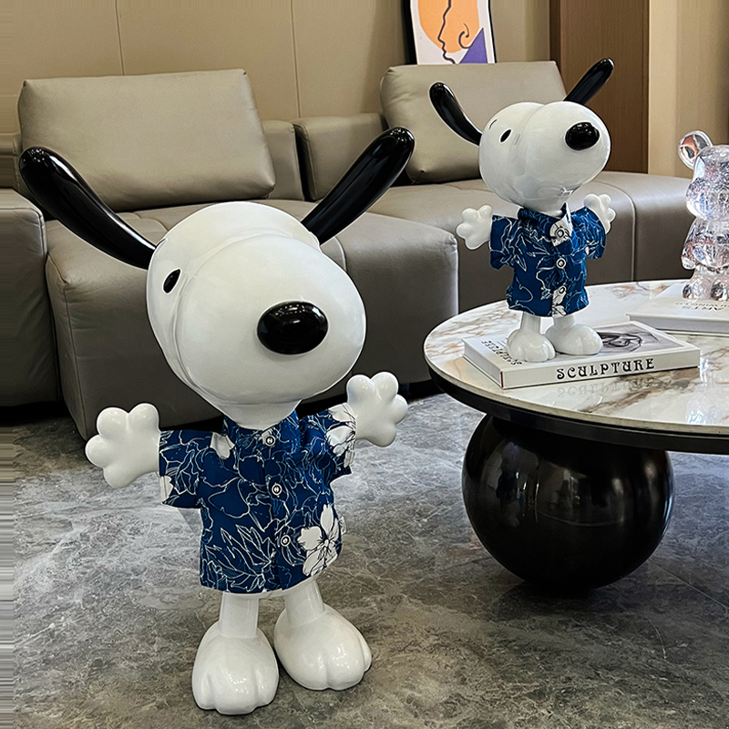 Tượng Chú Chó Vui Vẻ Snoopy - Pooh