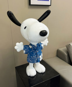 Tượng Chú Chó Vui Vẻ Snoopy - Pooh