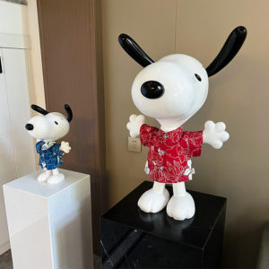 Tượng Chú Chó Vui Vẻ Snoopy - Pooh