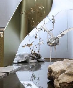 Tượng Hồng Hạc Trang Trí Sân Vườn