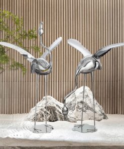 Tượng Hồng Hạc Trang Trí Sân Vườn