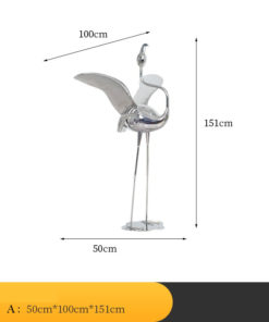 Tượng Hồng Hạc Trang Trí Sân Vườn