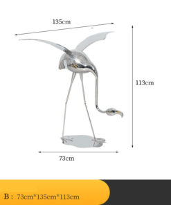 Tượng Hồng Hạc Trang Trí Sân Vườn