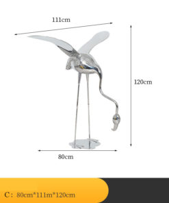 Tượng Hồng Hạc Trang Trí Sân Vườn