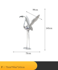 Tượng Hồng Hạc Trang Trí Sân Vườn