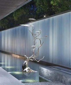 Tượng Hươu Điêu Khắc Vươn Mình Khai Xuân