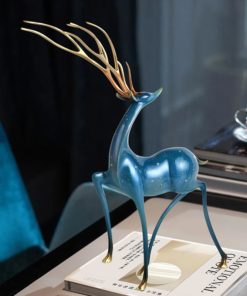 Tượng Hươu Đỏ Phong Thủy Nghệ Thuật