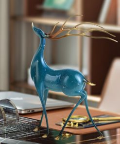 Tượng Hươu Đỏ Phong Thủy Nghệ Thuật