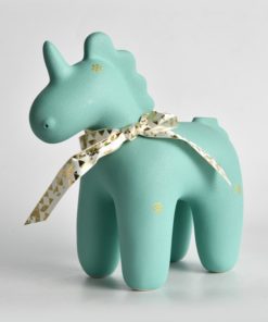 Tượng Kỳ Lân Đáng Yêu Màu Xanh Mint