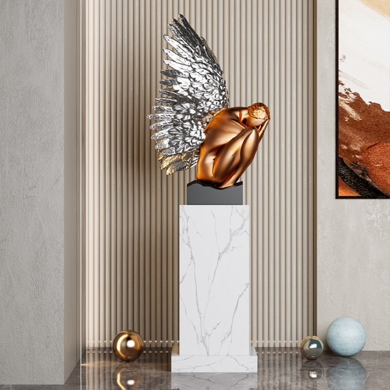 Tượng Nghệ Thuật Thiên Thần Che Mặt