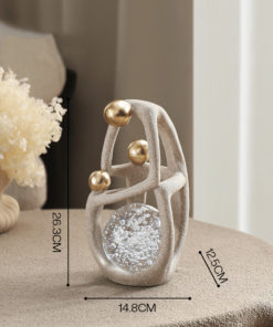 Tượng Người Ôm Cầu Pha Lê Decor