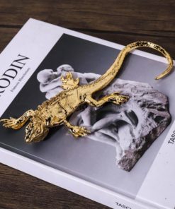 Tượng Thằn Lằn Vàng Decor