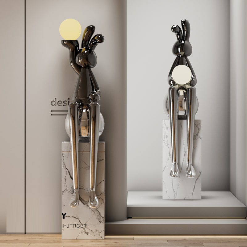 Tượng Thỏ Ôm Trăng