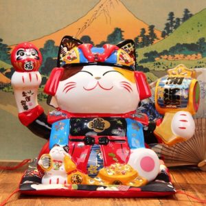 Mèo Thần Tài Samurai Nhật Bản - Shop Decor Hà Nội