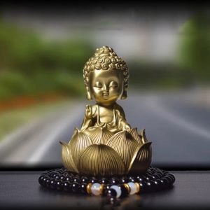 Phật Sen Vàng Bình An Taplo - Shop Decor Hà Nội