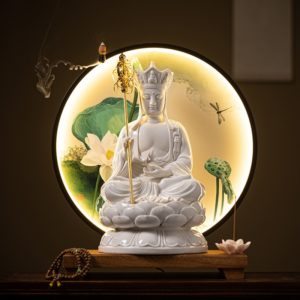 Thác Khói Trầm Hương Địa Tạng Vương Từ Bi An Lạc - Shop Decor Hà Nội