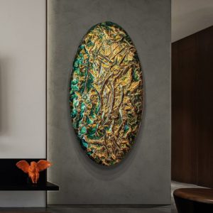 Tranh Trừu Tượng 3D Hình Bầu Dục - Shop Decor Hà Nội