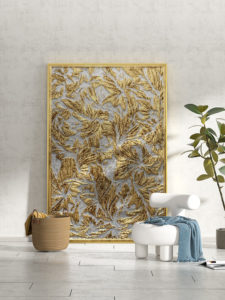 Tranh canvas trừu tượng treo tường phòng khách