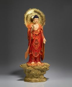 Tượng Phật A Di Đà Đứng Trên Mây Uy Nghiêm