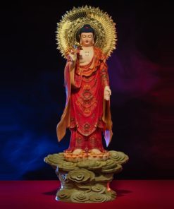 Tượng Phật A Di Đà Đứng Trên Mây Uy Nghiêm